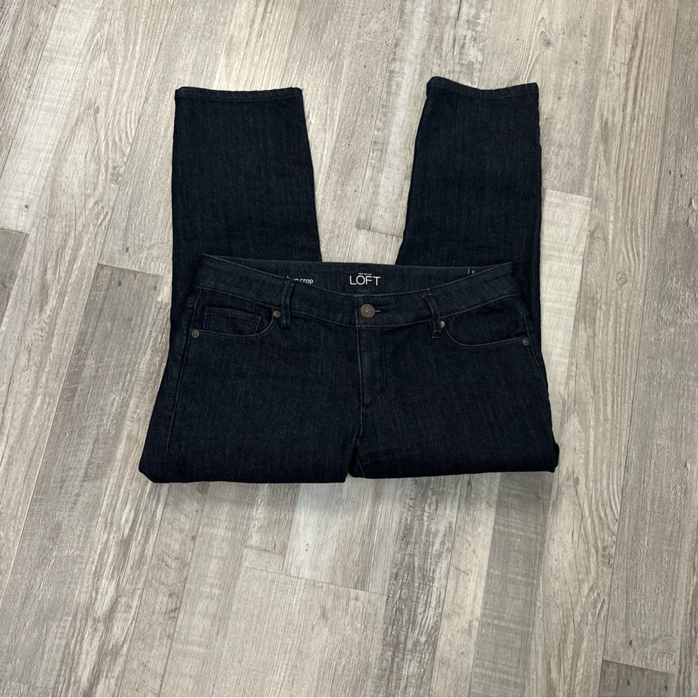 LOFT Women's Dark Blue Modern Crop jeans 28/6